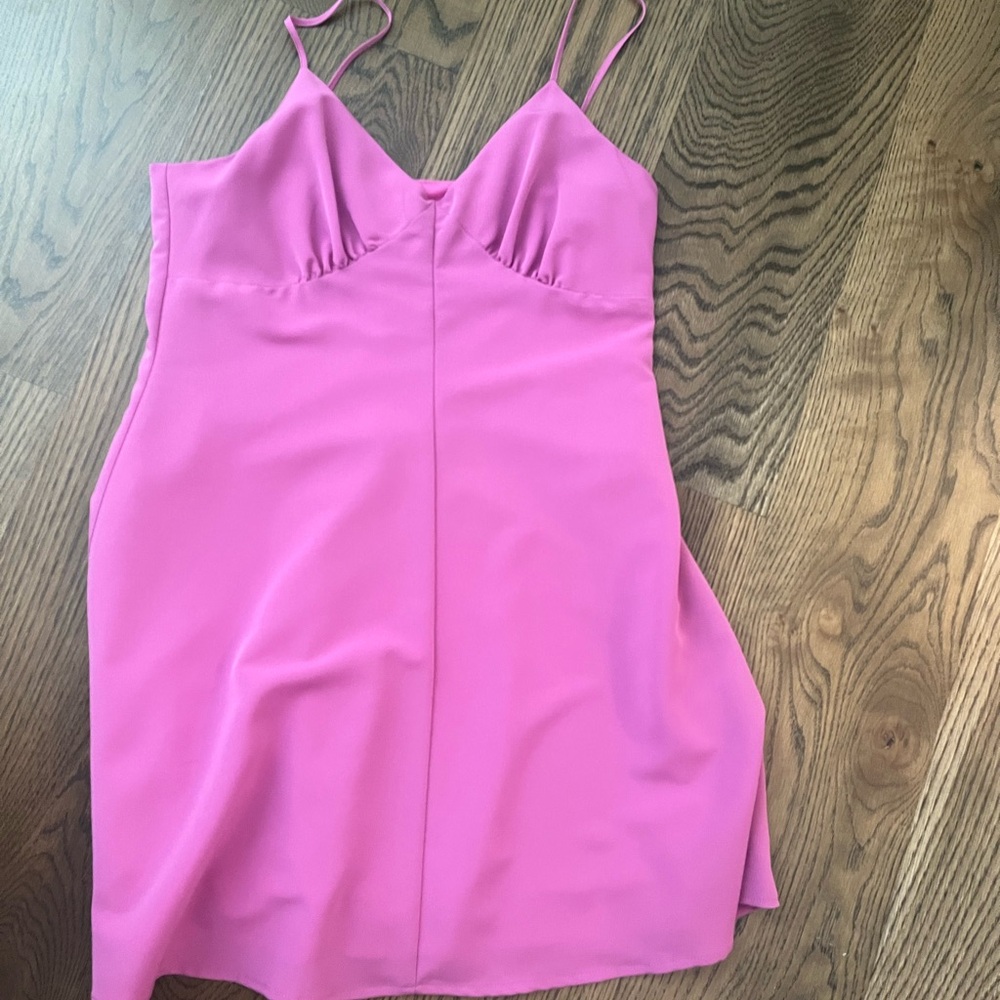 Pink Spaghetti Strap Dress
